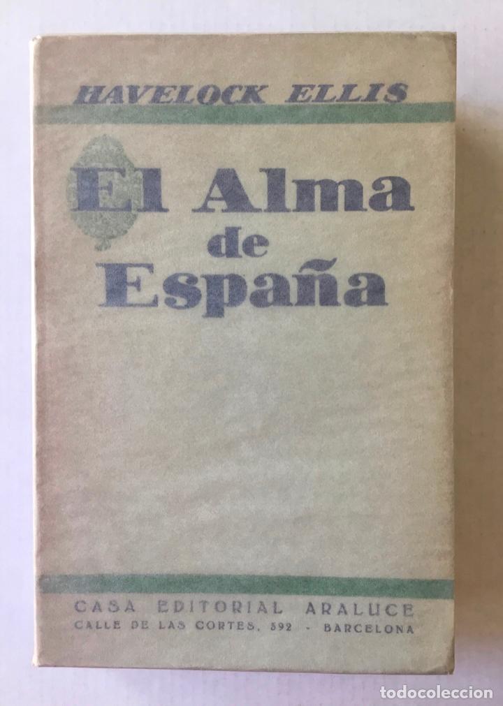 Libros antiguos: EL ALMA DE ESPA&Ntilde;A. - ELLIS, Havelock. - Foto 1