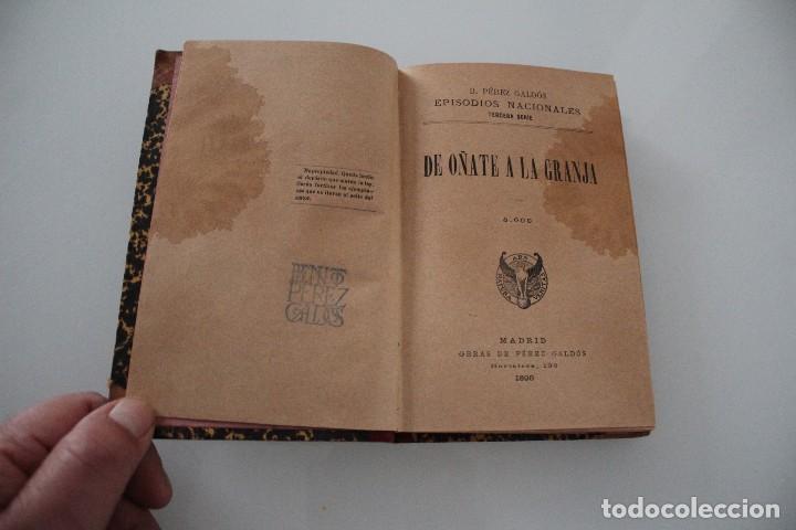 Libros antiguos: DE O&Ntilde;ATE A LA GRANJA BENITO PEREZ GALDOS 1898 - Foto 1