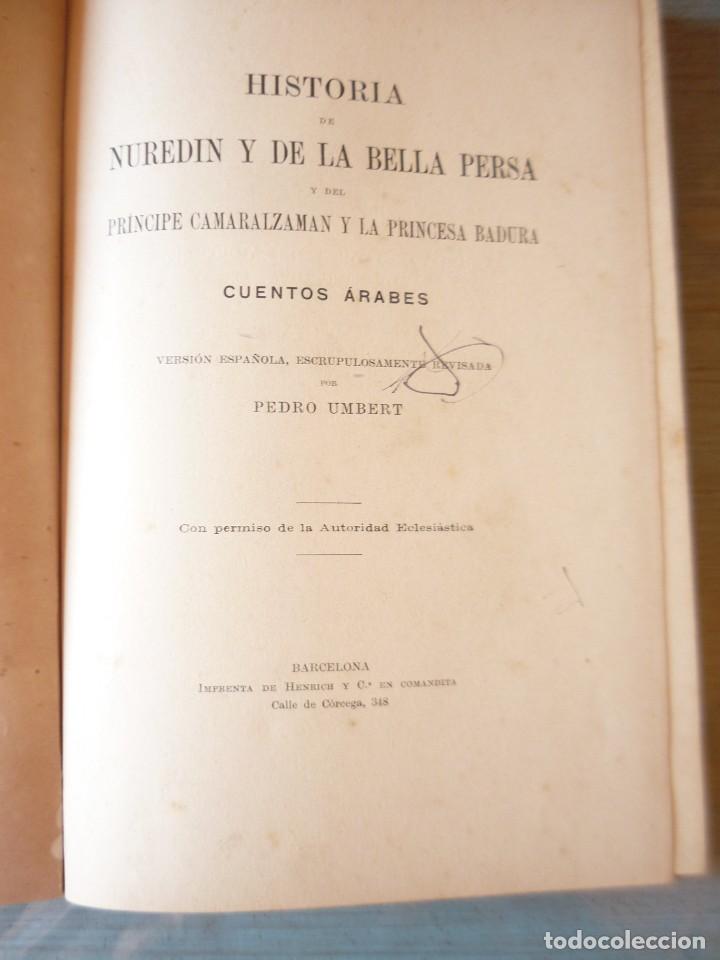 Libros antiguos: Historia de Nuredin y de la Bella persa - 1913 - Foto 3