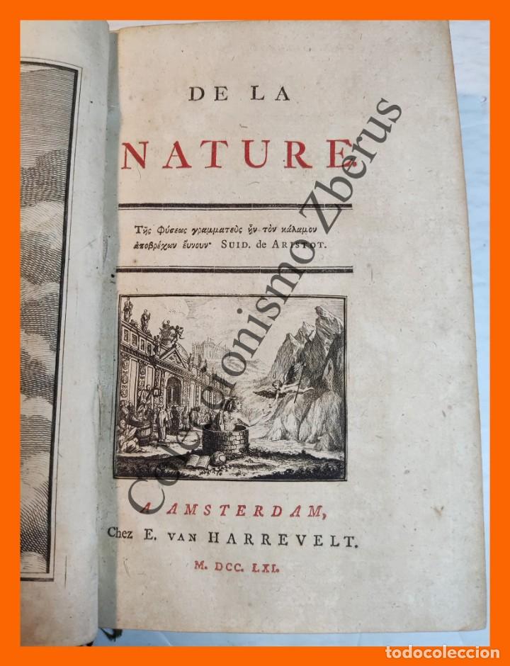 Libros antiguos: De la Nature - Jean Baptiste Robinet - Foto 4