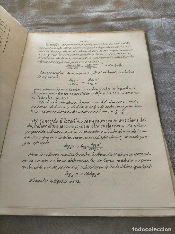 Libros antiguos: Elementos de algebra por jose busquets gorina 1944 + programa de elementos de algebra 1946 - Foto 5