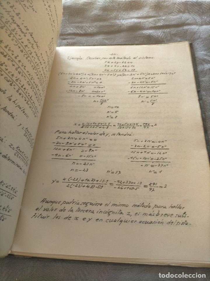 Libros antiguos: Elementos de algebra por jose busquets gorina 1944 + programa de elementos de algebra 1946 - Foto 8