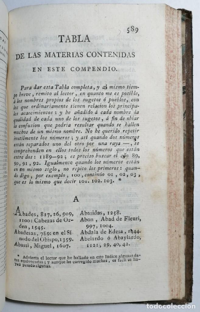 Libros antiguos: MACQUER - COMPENDIO CRONOL&Oacute;GICO DE LA HISTORIA ECLESI&Aacute;STICA - TOMO 4 - 1794 - MADRID - Foto 6