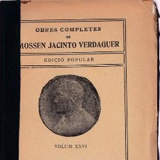 Libros antiguos: DISCURSOS, ARTICLES, PROLECHS / JACINTO VERDAGUER