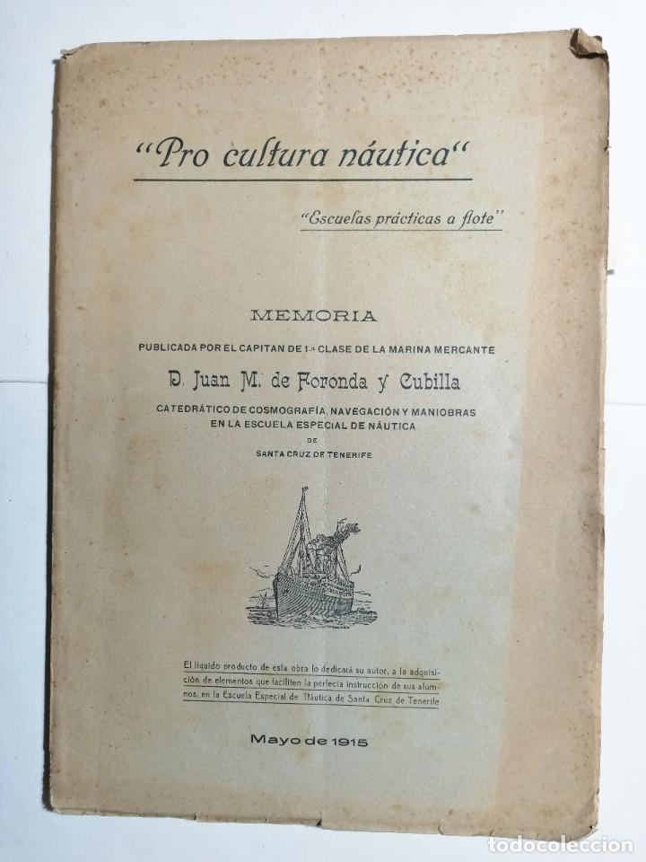 Livres anciens: JUAN M. DE FORONDA Y CUBILLA. MEMORIA PUBLICADA POR EL CAPIT&Aacute;N DE 1&ordm; CLASE... 1915. CANARIAS.