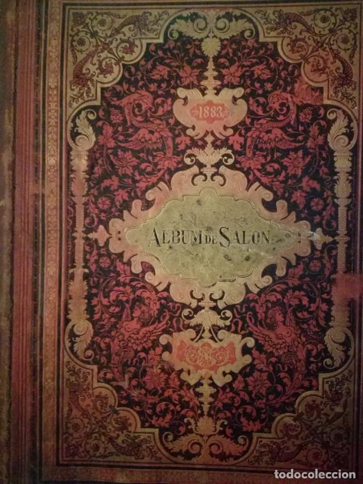 Libros antiguos: A17. Libro Album de sal&oacute;n 1883 - Foto 1