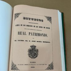Libros antiguos: JOSE MARIA MONREAL / DERECHOS REYES / MONARQUIA / REALEZA / REAL PATRIMONIO 1855. Lote 271016453
