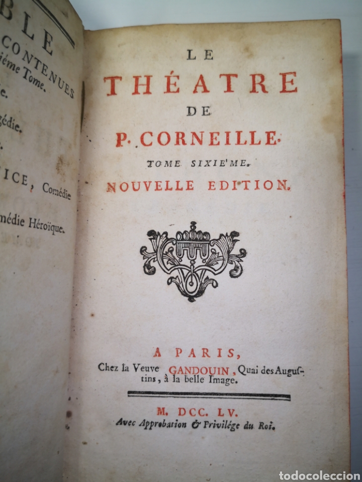 Libros antiguos: 1755 - El Teatro de P. Corneille - Foto 4