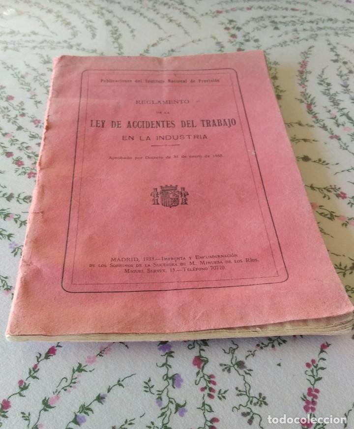 Libros antiguos: LIBRO LEY DE ACCIDENTES DE TRABAJO MADRID 1933 - Foto 4