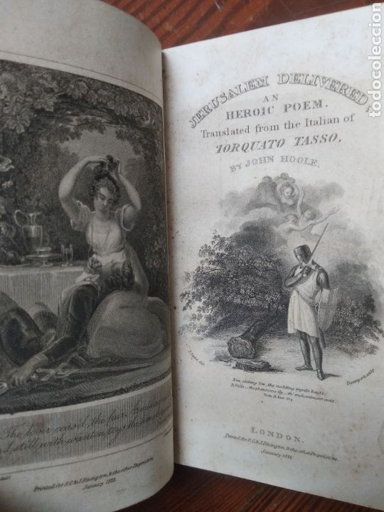 Libros antiguos: Jerusalem Delivered. Torcuato Tasso - Foto 2
