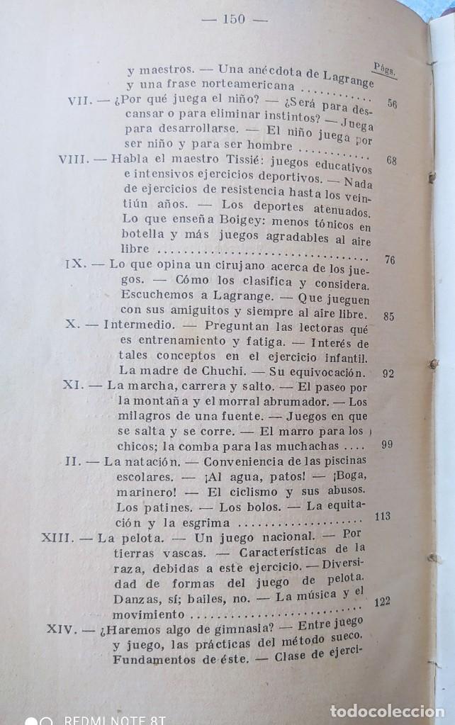 Libros antiguos: LIBRO ANTIGUO - LOS JUEGOS DE LA INFANCIA - Foto 4