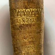 Libros antiguos: DICTIONARIUM LATINO-HISPANUM, 1808, STEPHANO XIMENEZ. TAPAS EN PIEL. 764 PAGINAS. Lote 273283708