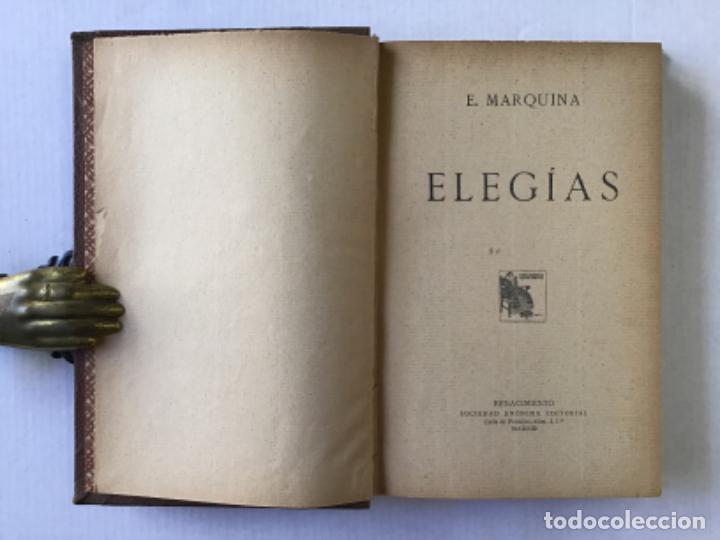 Libros antiguos: ELEG&Iacute;AS. - MARQUINA, E. - Foto 2