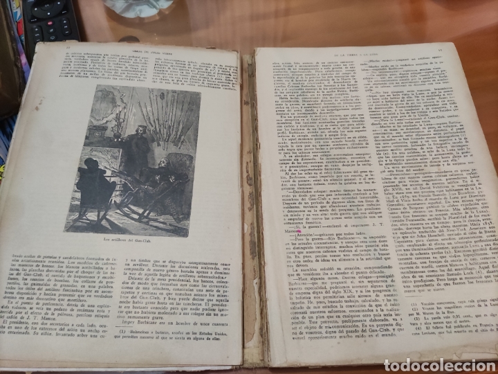 Libros antiguos: De la Tierra a la Luna. - Foto 3