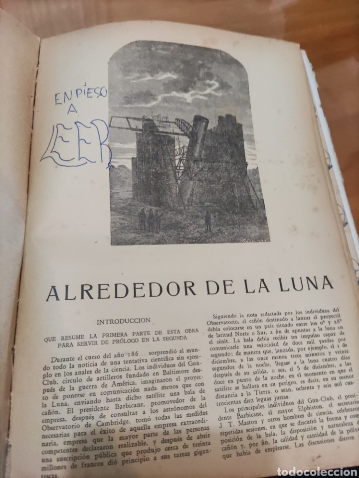 Libros antiguos: De la Tierra a la Luna. - Foto 5