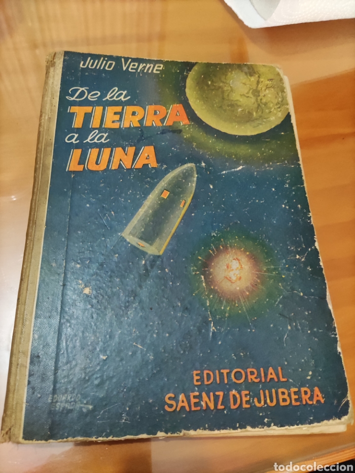 Libros antiguos: De la Tierra a la Luna. - Foto 1