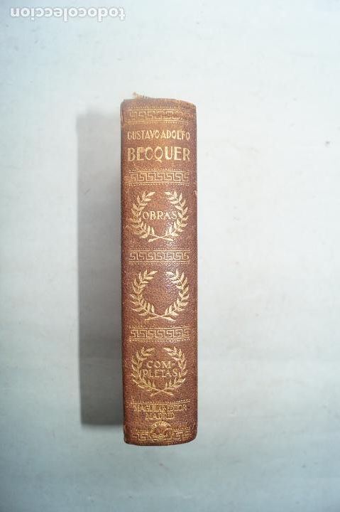 Libros antiguos: OBRAS COMPLETAS. GUSTAVO ADOLFO BECQUER. - Foto 1