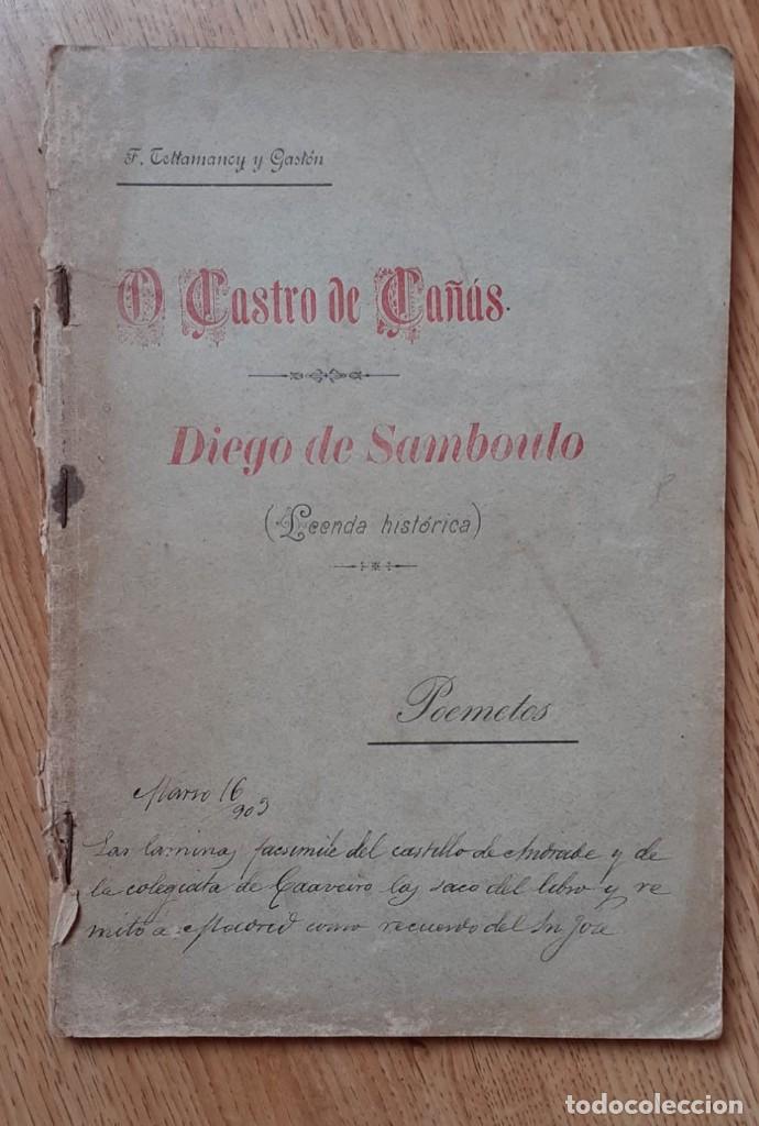 O CASTRO DE CAÑAS DIEGO DE SAMBOULO. FALTA CONTRAPORTADA. (Libros Antiguos, Raros y Curiosos - Historia - Otros)
