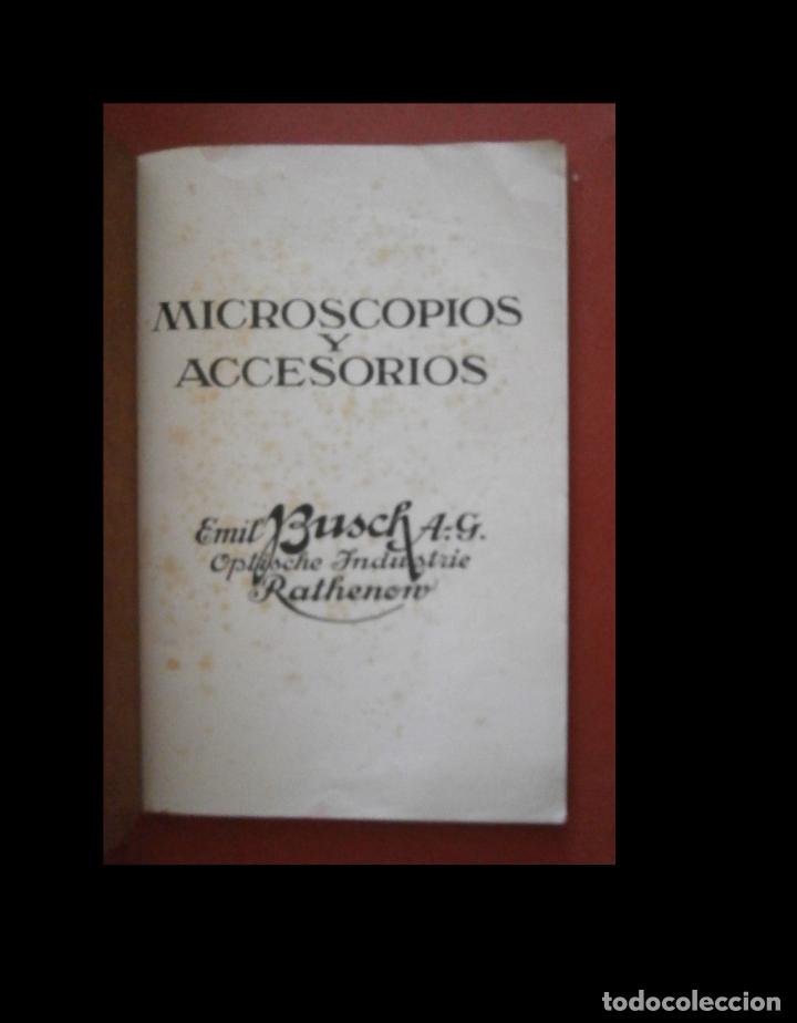 Libros antiguos: Microscopios y accesorios. Emil Busch A.G. - Foto 6