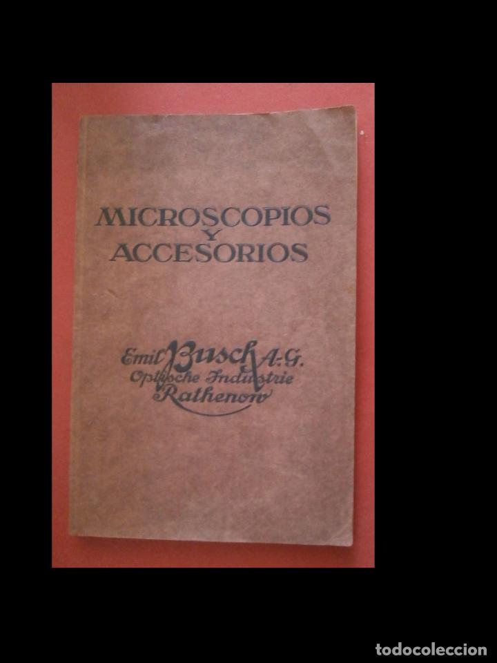 Libros antiguos: Microscopios y accesorios. Emil Busch A.G. - Foto 1