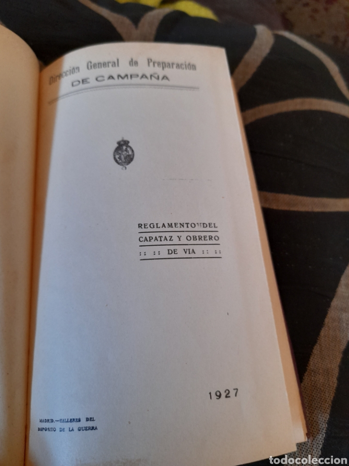 Libros antiguos: Reglamento del Capataz y Obrero de v&iacute;as,de 1927 - Foto 2