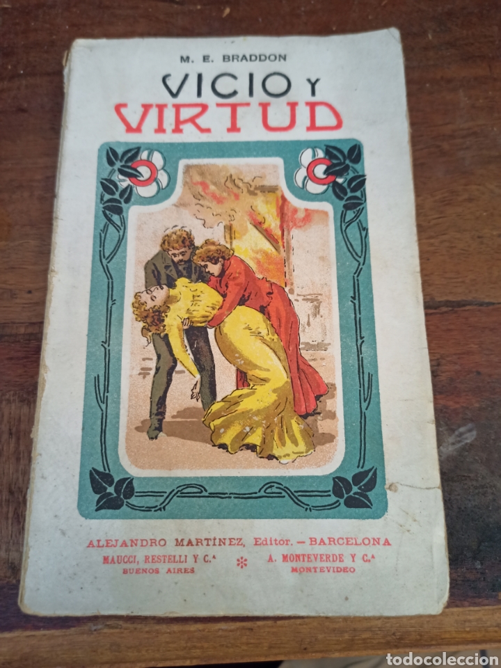 Libros antiguos: VICIO Y VIRTUD. E. BRADDON, M. ALEJANDRO MART&Iacute;NEZ. BARCELONA, 1900 - Foto 1