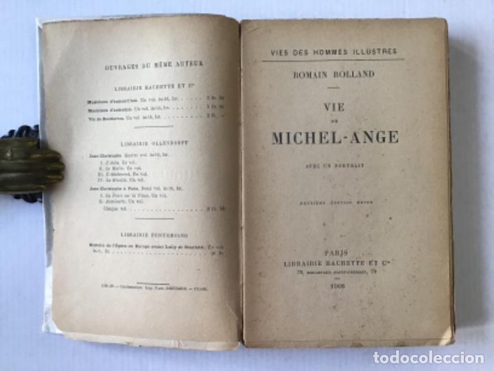 Libros antiguos: VIE DE MICHEL-ANGE. - ROLLAND, Romain. - Foto 2
