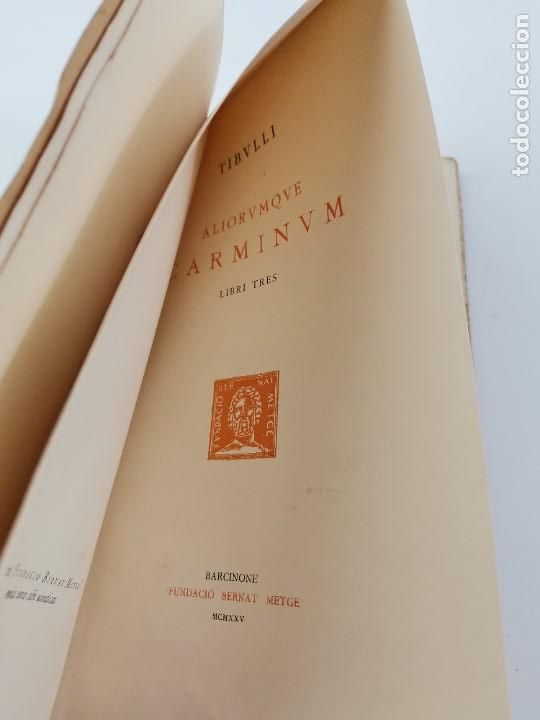 Libros antiguos: L-2870. CARMINA, TIBVLLI. SCRIPTORES LATINI. 1925. - Foto 4