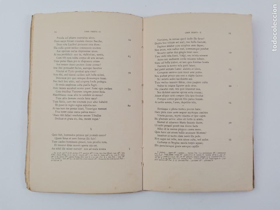 Libros antiguos: L-2870. CARMINA, TIBVLLI. SCRIPTORES LATINI. 1925. - Foto 6