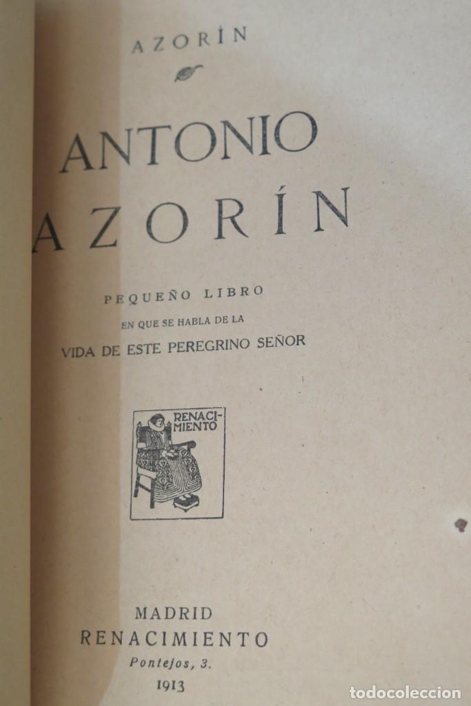 Libros antiguos: 1913.- AZORIN. ANTONIO AZORIN. RENACIMIENTO - Foto 2