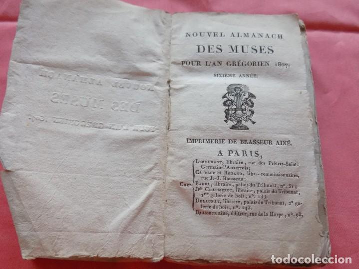 Libri antichi: 1807. NOUVELLE ALMANACH DES MUSES. POUR L'AN GREGORIEN 1807. SIXIEME ANNEE
