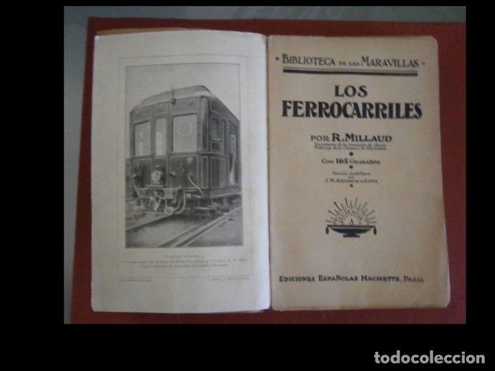 Libros antiguos: Los ferrocarriles. R. Millaud - Foto 2