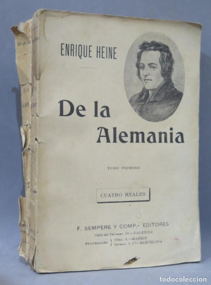 Libros antiguos: DE LA ALEMANIA. HEINE. 2 TOMOS - Foto 1