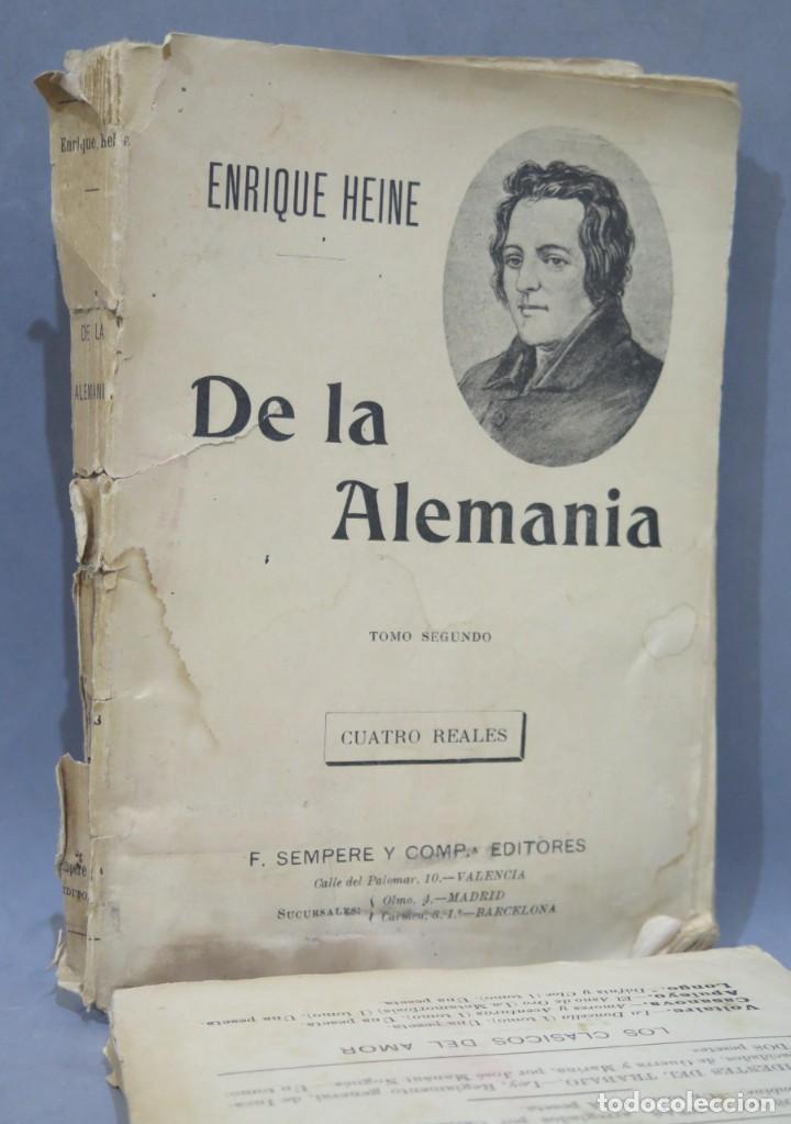 Libros antiguos: DE LA ALEMANIA. HEINE. 2 TOMOS - Foto 2