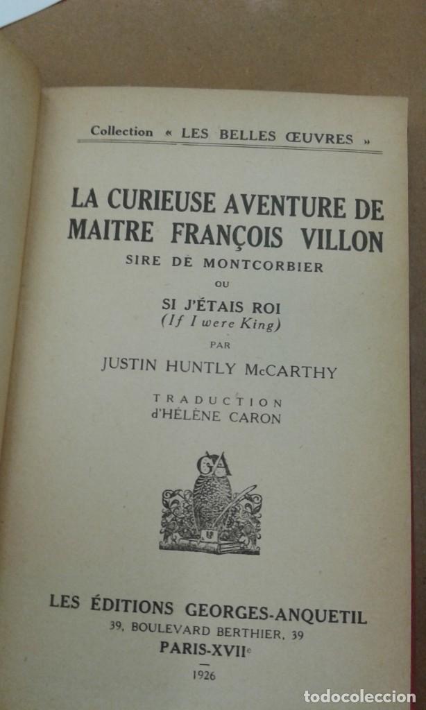 Libros antiguos: Aventure de Fran&ccedil;ois Villon 1926 - Foto 2