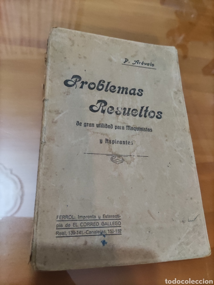 Libros antiguos: Problemas Resueltos......de P. Ar&eacute;valo. - Foto 1