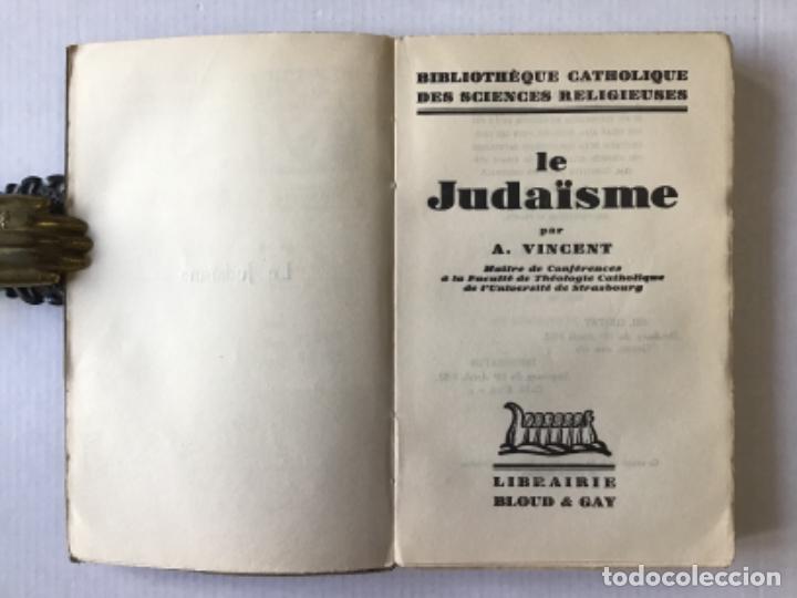 Libros antiguos: LE JUDA&Iuml;SME. - VINCENT, A. - Foto 2