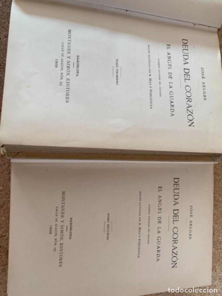 Libros antiguos: Deuda de Coraz&oacute;n y El &aacute;ngel de la Guarda (CAJ 4) - Foto 2