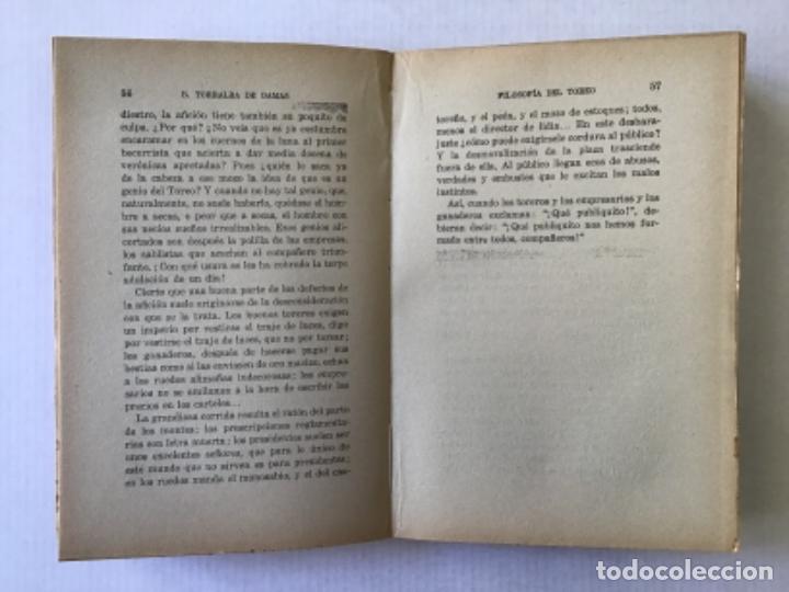 Libros antiguos: FILOSOF&Iacute;A DEL TOREO. - TORRALBA DE DAMAS, B. - Foto 3