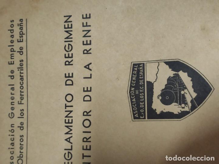 Libros antiguos: LIBRO REGLAMENTO DE REGIMEN INTERIOR DE RENFE 1962 - Foto 2