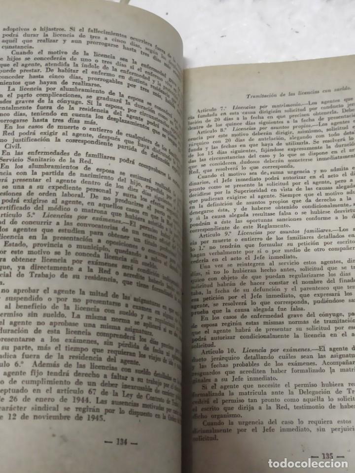 Libros antiguos: LIBRO REGLAMENTO DE REGIMEN INTERIOR DE RENFE 1962 - Foto 3