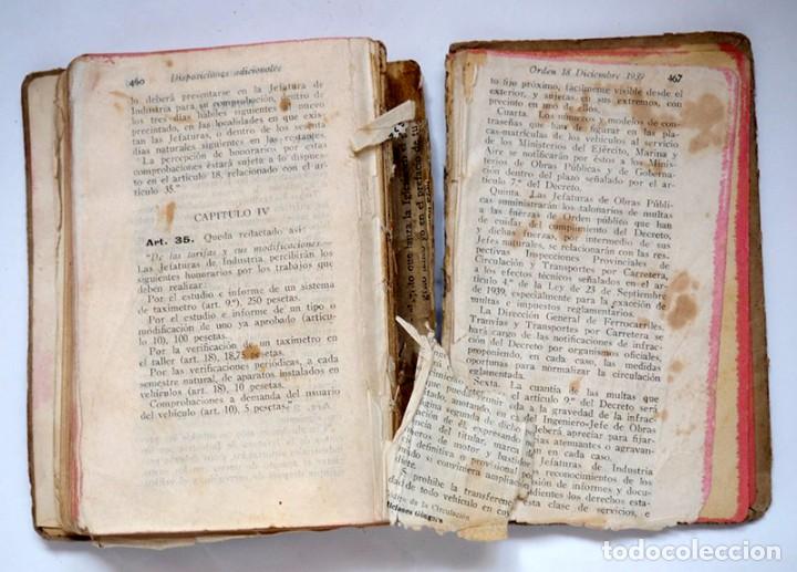 Libros antiguos: C&oacute;digo de la circulaci&oacute;n de 1934 y anexos complementarios - Foto 4
