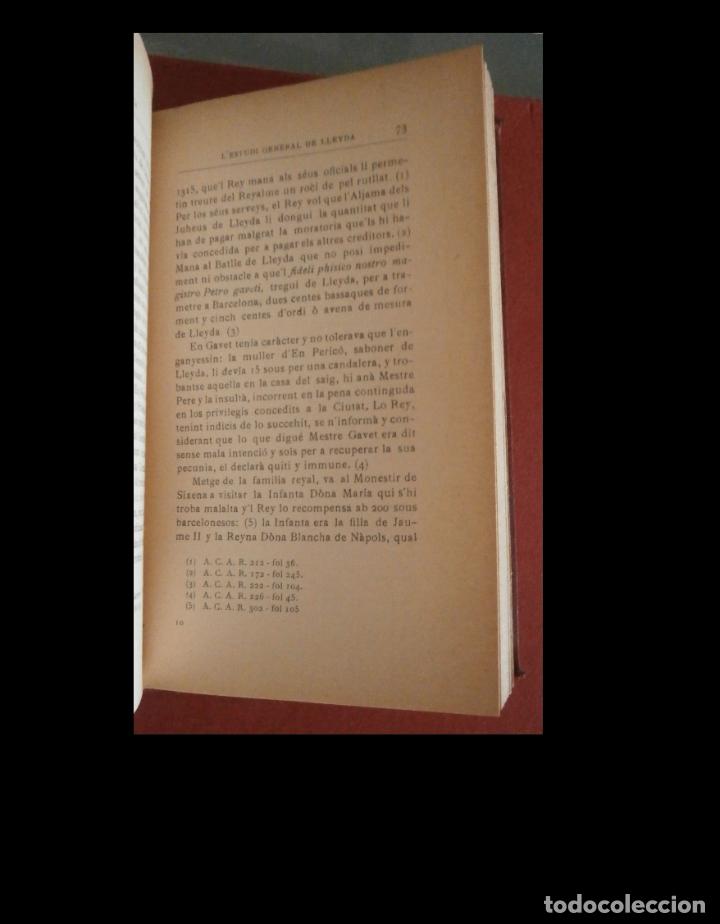 Libros antiguos: LEstudi General de Lleyda. Joseph M. Roca - Foto 2