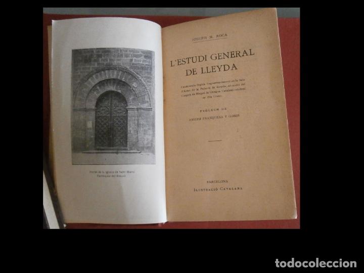 Libros antiguos: LEstudi General de Lleyda. Joseph M. Roca - Foto 1