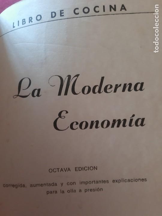 Libros antiguos: La moderna economia.Libro de recetas - Foto 3