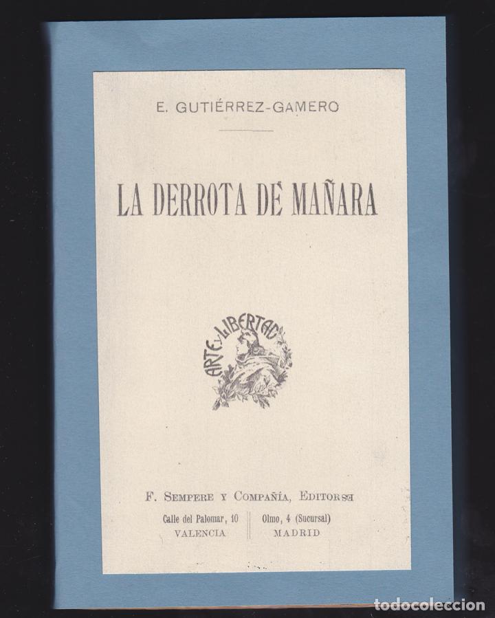 Libros antiguos: La derrota de Ma&ntilde;ara / E. Guti&eacute;rrez Gamero - Foto 1