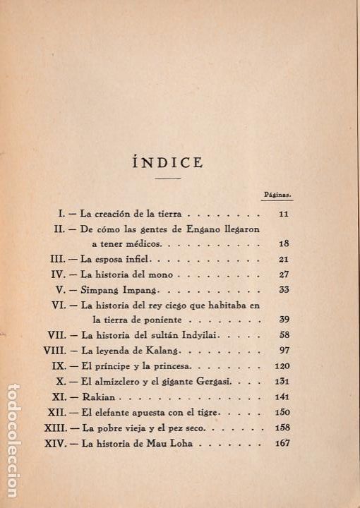 Libros antiguos: Cuentos malayos -1926 - Foto 2