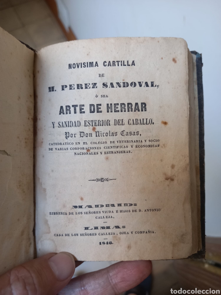 Libri antichi: Arte de herrar y sanidad esterior del caballo