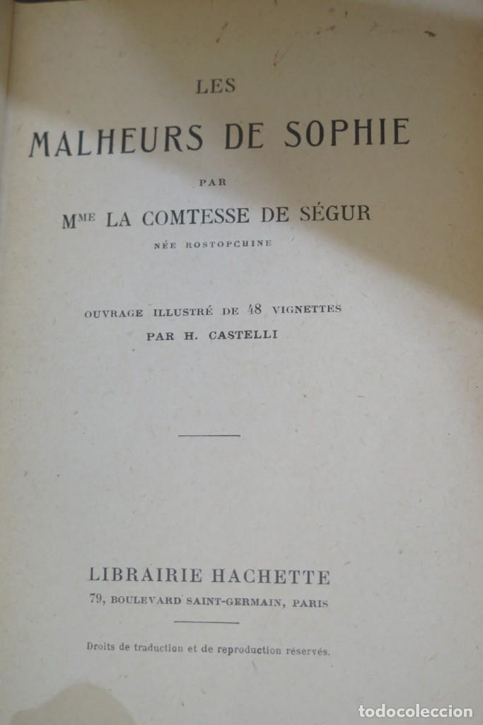 Libros antiguos: LES MALHEURS DE SOPHIE. COMTESSE DE SEGUR - Foto 2