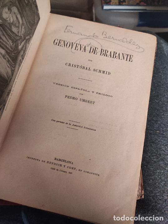 Libros antiguos: GENOVEVA DE BRABANTE. CRIST&Oacute;BAL SCHMID - Foto 2